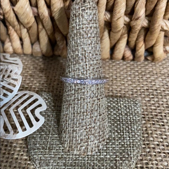 Sz 6 or 7 Simulated Diamond Princess Cut Set - Picture 2 of 7